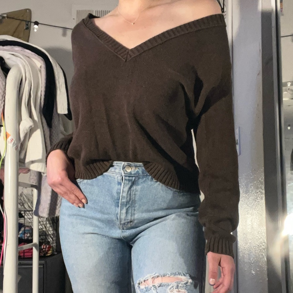 Brown oversized sweater